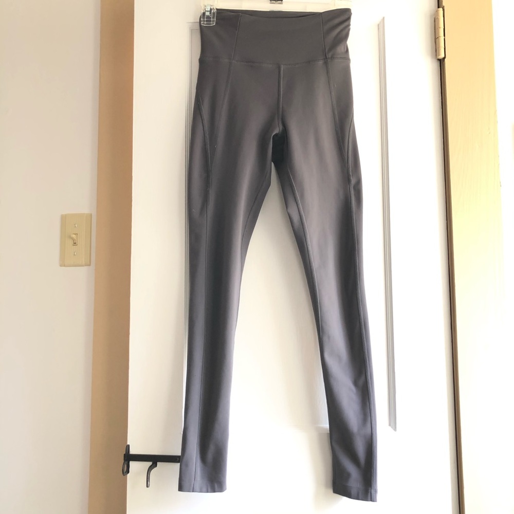 Girlfriend Collective Stone Gray High Waisted Leggings